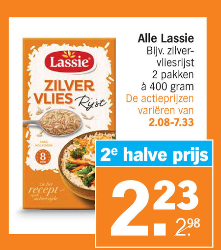 Lassie   rijst folder aanbieding bij  Albert Heijn - details