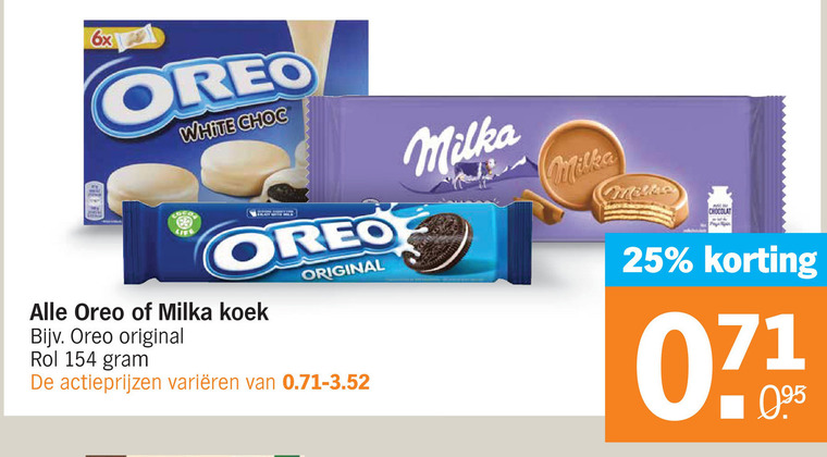 Milka   biscuits folder aanbieding bij  Albert Heijn - details