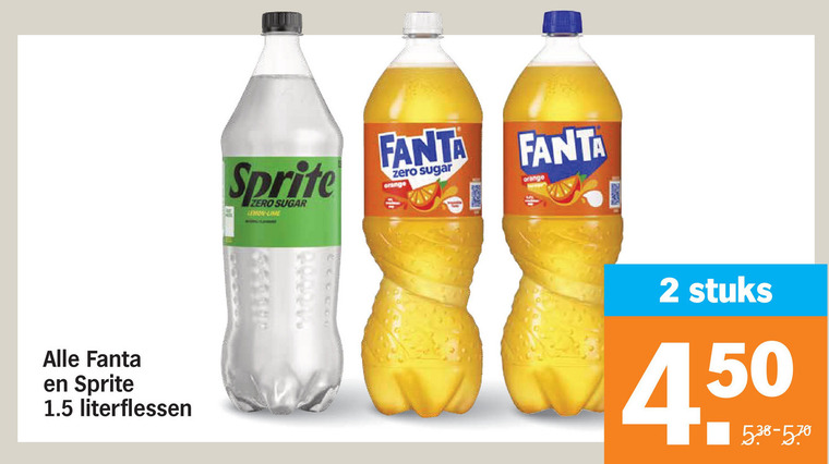 Sprite   frisdrank folder aanbieding bij  Albert Heijn - details