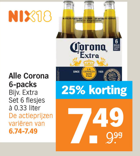 Corona   speciaalbier folder aanbieding bij  Albert Heijn - details