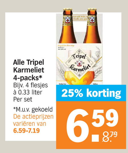 Karmeliet   speciaalbier folder aanbieding bij  Albert Heijn - details