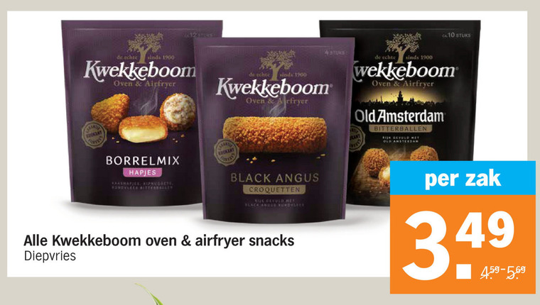 Kwekkeboom   snack, bitterballen folder aanbieding bij  Albert Heijn - details