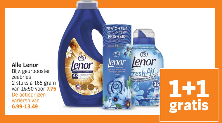 Lenor   wasmiddel folder aanbieding bij  Albert Heijn - details