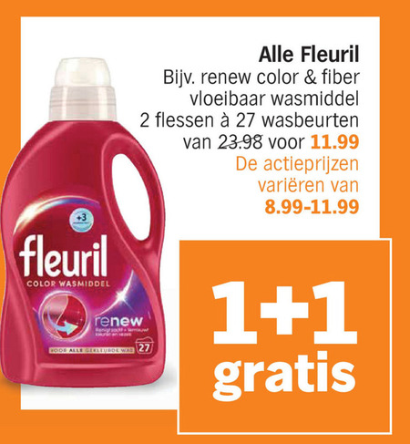 Fleuril   wasmiddel folder aanbieding bij  Albert Heijn - details