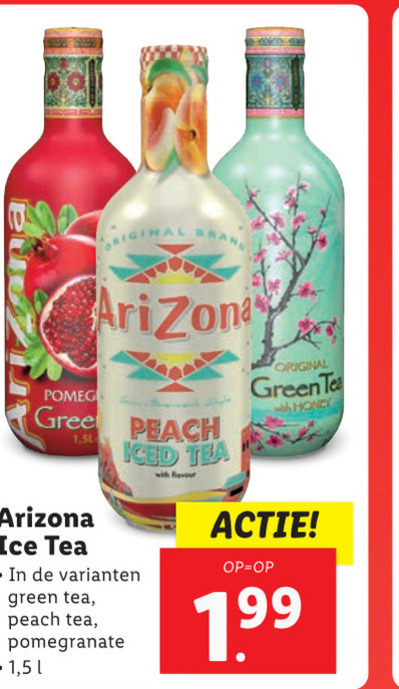 Arizona   ice tea folder aanbieding bij  Lidl - details