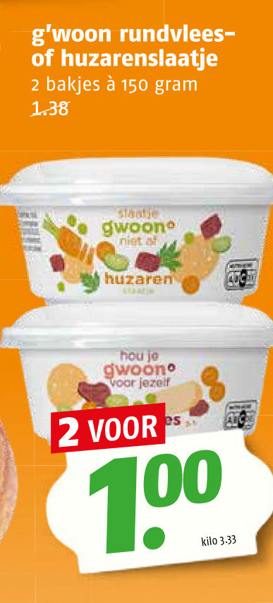 Gwoon   slaatje folder aanbieding bij  Poiesz - details