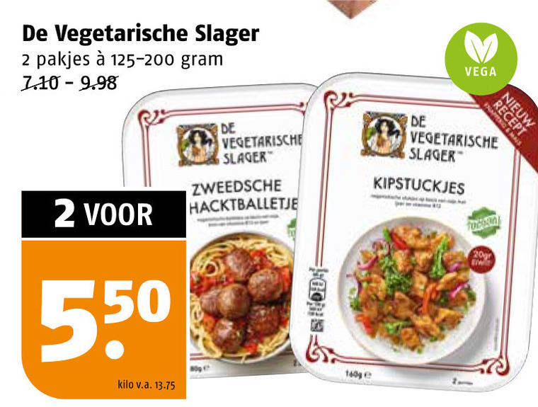 De vegetarische Slager   vegetarisch folder aanbieding bij  Poiesz - details