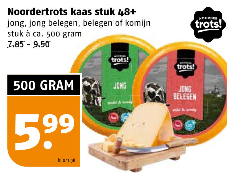 Noordertrots   kaas folder aanbieding bij  Poiesz - details