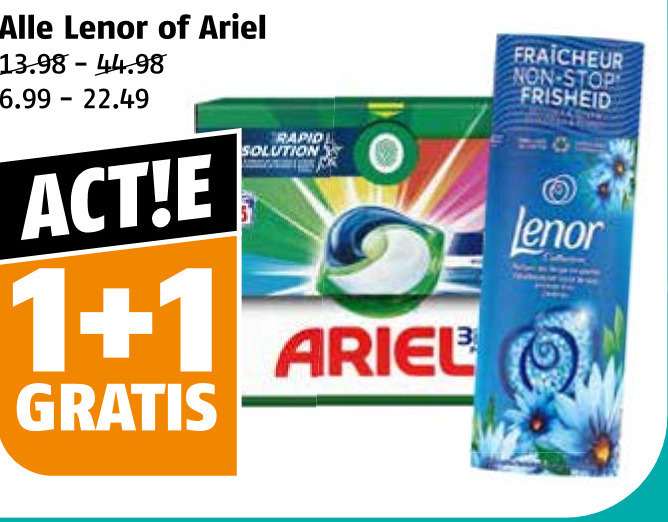 Lenor   wasmiddel folder aanbieding bij  Poiesz - details