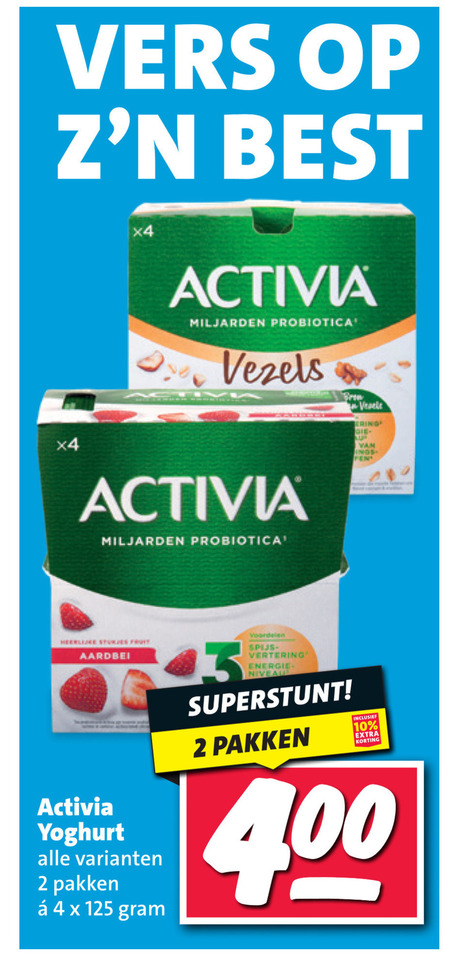 Danone Activia   vruchtenyoghurt folder aanbieding bij  Nettorama - details