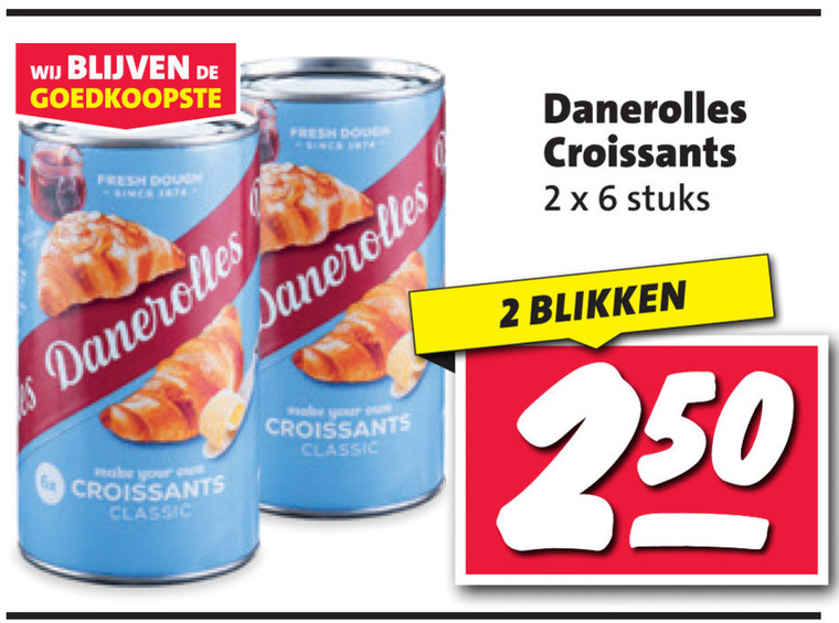 Danerolles   croissantdeeg folder aanbieding bij  Nettorama - details