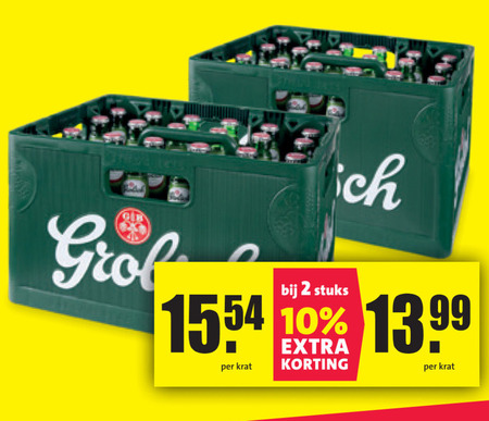 Grolsch   krat bier folder aanbieding bij  Nettorama - details