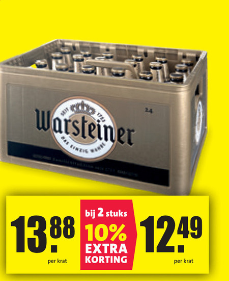 Warsteiner   krat bier folder aanbieding bij  Nettorama - details