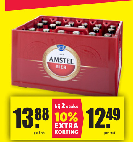 Amstel   krat bier folder aanbieding bij  Nettorama - details