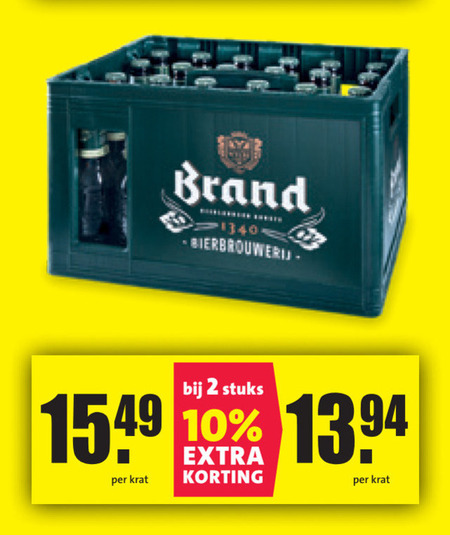 Brand   krat bier folder aanbieding bij  Nettorama - details