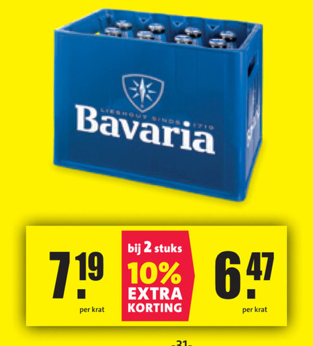 Bavaria   krat bier folder aanbieding bij  Nettorama - details