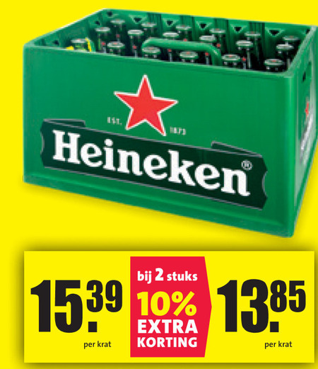 Heineken   krat bier folder aanbieding bij  Nettorama - details