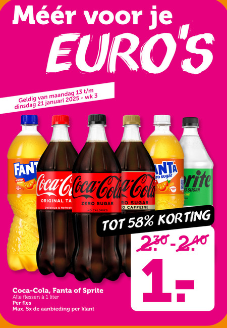 Fanta   frisdrank, cola folder aanbieding bij  Coop - details