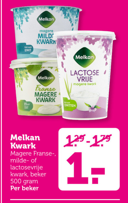 Melkan   kwark folder aanbieding bij  Coop - details