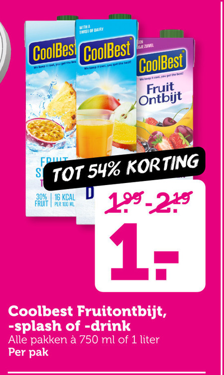 Coolbest   fruitdrank folder aanbieding bij  Coop - details