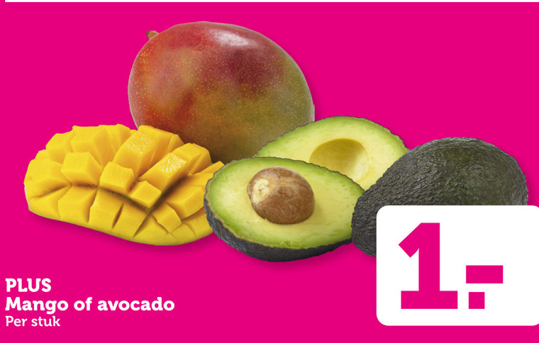 Plus Huismerk   mango, avocado folder aanbieding bij  Coop - details