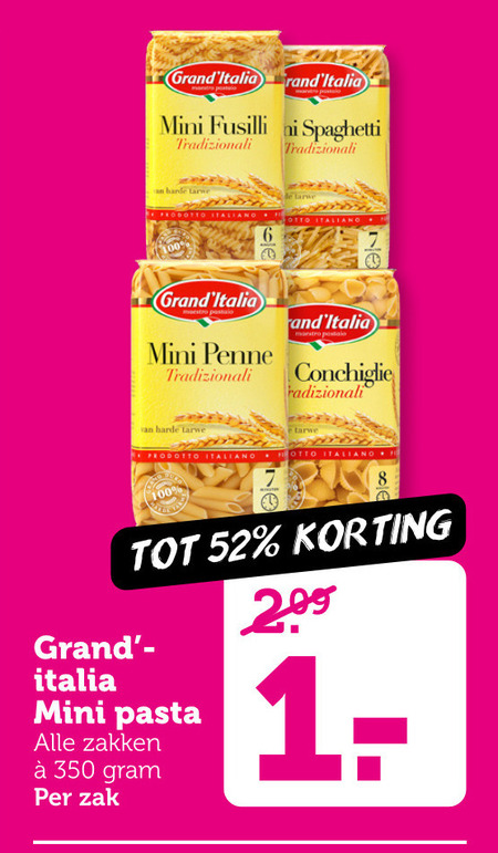 Grand Italia   pasta folder aanbieding bij  Coop - details