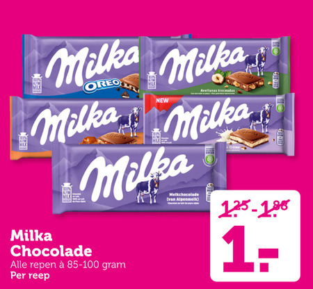 Milka   chocolade folder aanbieding bij  Coop - details