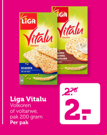 Liga   crackers folder aanbieding bij  Coop - details