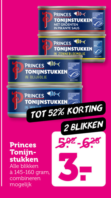 Princes   tonijn in blik folder aanbieding bij  Coop - details