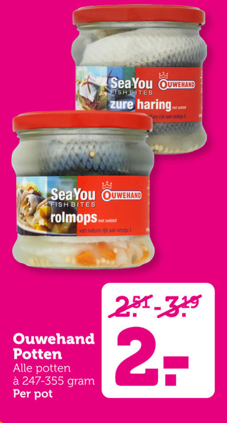 Ouwehand   rolmops, haring folder aanbieding bij  Coop - details