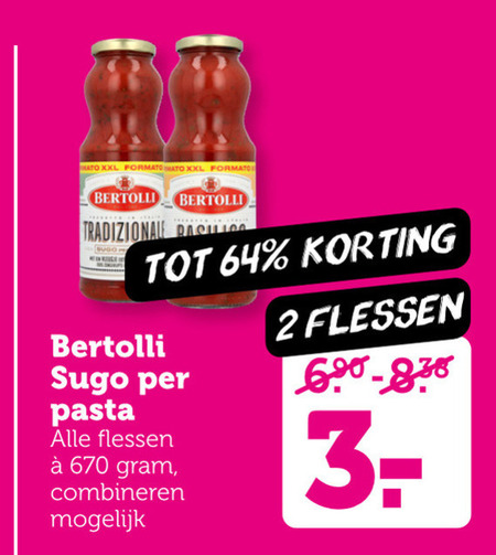 Bertolli   pastasaus folder aanbieding bij  Coop - details