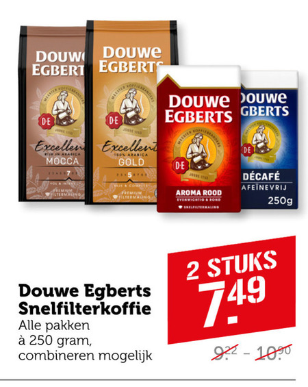 Douwe Egberts   koffie folder aanbieding bij  Coop - details