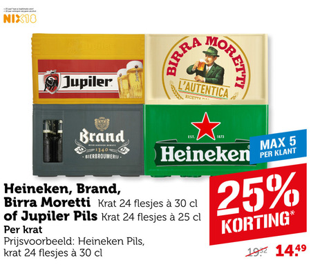 Heineken   krat bier folder aanbieding bij  Coop - details