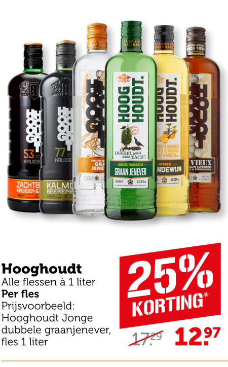 Hooghoudt   jenever folder aanbieding bij  Coop - details