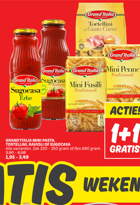 Grand Italia   pastasaus, pasta folder aanbieding bij  Dekamarkt - details