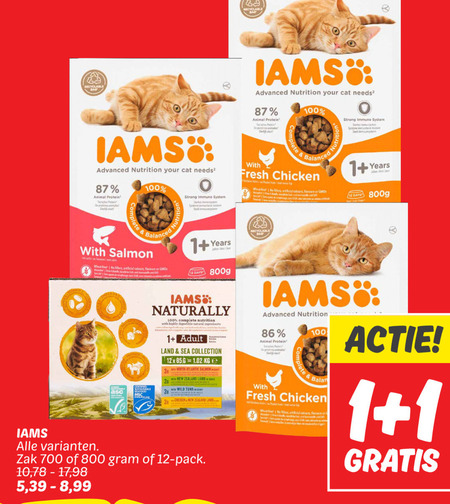 IAMS   kattenvoer folder aanbieding bij  Dekamarkt - details