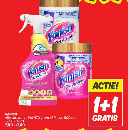 Vanish   vlekkenverwijderaar folder aanbieding bij  Dekamarkt - details