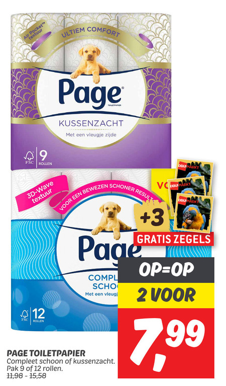 Page   toiletpapier folder aanbieding bij  Dekamarkt - details