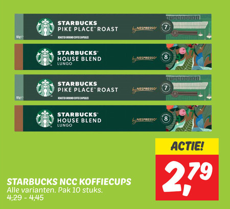 Starbucks   koffiecups folder aanbieding bij  Dekamarkt - details