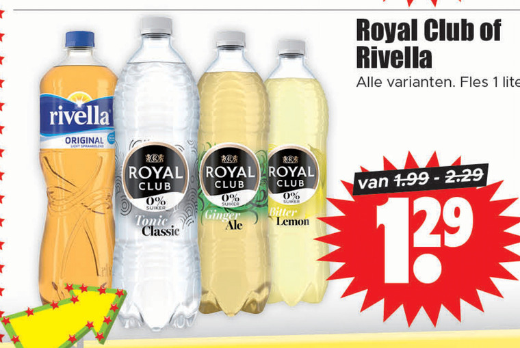 Royal Club   frisdrank folder aanbieding bij  Dirk - details