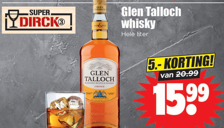 Glen Talloch   whisky folder aanbieding bij  Dirk - details