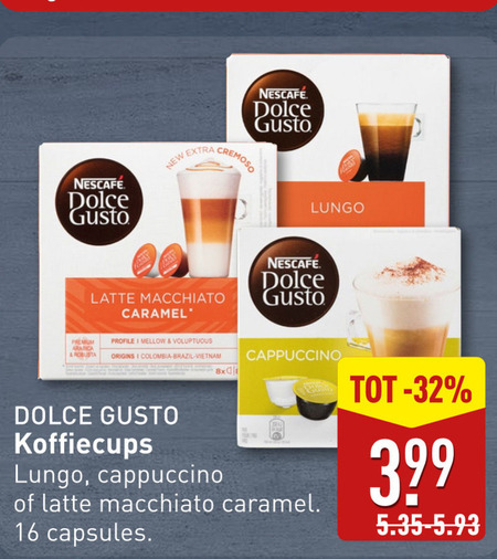 Nescafe   dolce gusto capsules folder aanbieding bij  Aldi - details