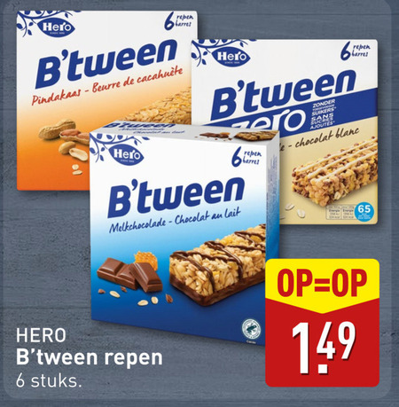 Hero   mueslireep folder aanbieding bij  Aldi - details