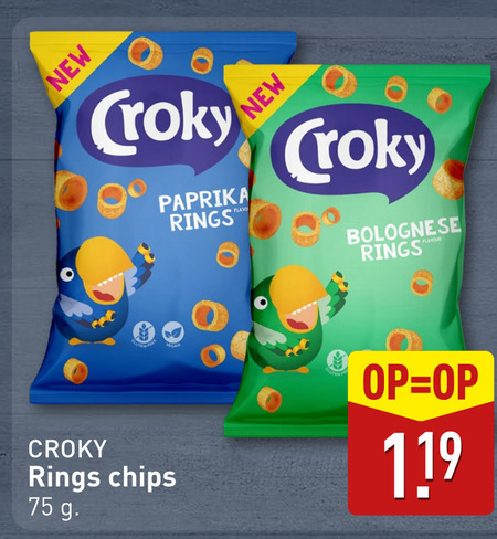 Croky   chips folder aanbieding bij  Aldi - details