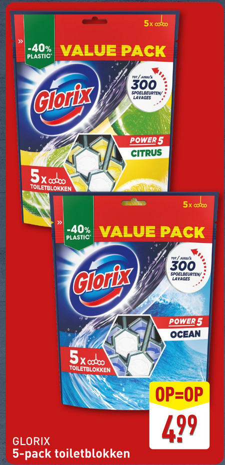 Glorix   toiletblok folder aanbieding bij  Aldi - details