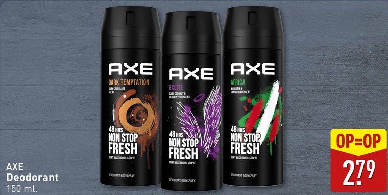 Axe   deodorant folder aanbieding bij  Aldi - details