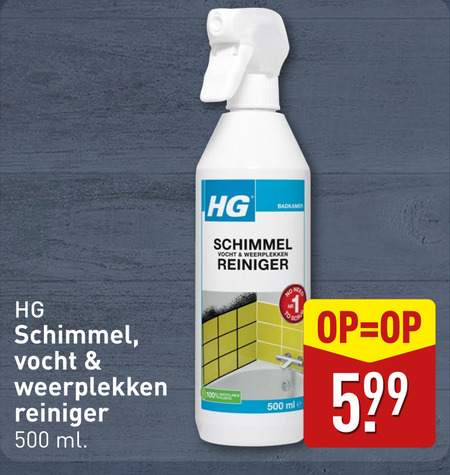 HG   schimmelreiniger folder aanbieding bij  Aldi - details