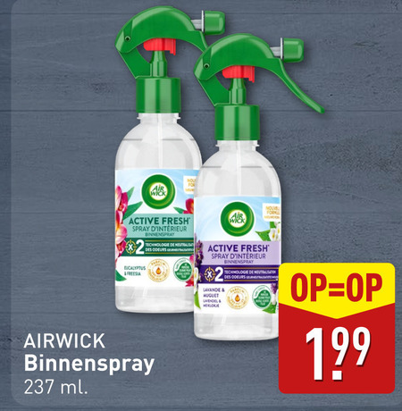 Airwick   luchtverfrisser folder aanbieding bij  Aldi - details