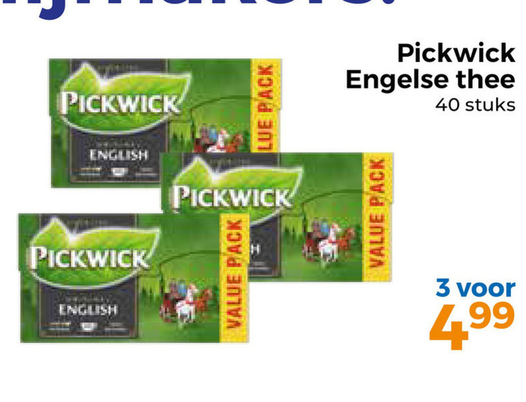 Pickwick   thee folder aanbieding bij  Trekpleister - details