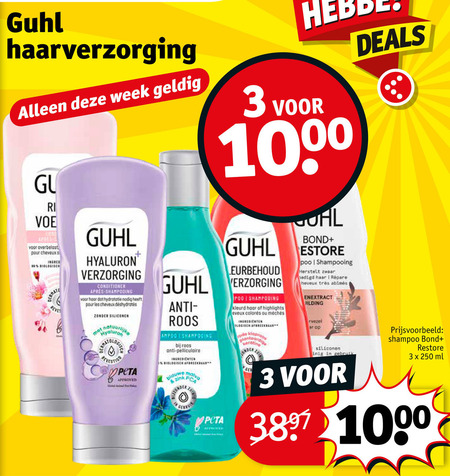 Guhl   haarverzorging, shampoo folder aanbieding bij  Kruidvat - details